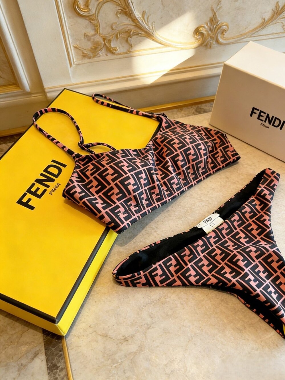 Fendi FF Logo Print Bikini Set - Picture 2 of 6